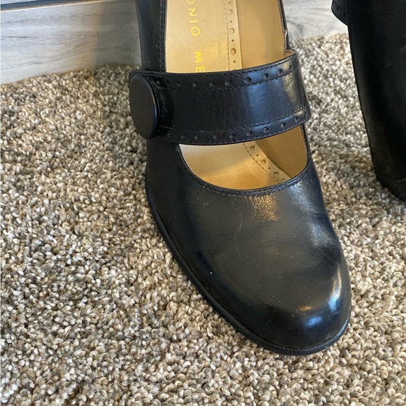 Antonio Melani Black Block Heel Mary Jane’s 6 - Picture 11 of 11